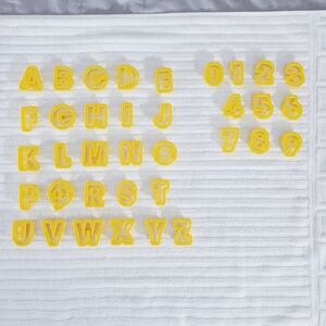 FARBERWARE 36 Piece Alphabet + Numbers Cookie Cutter Set